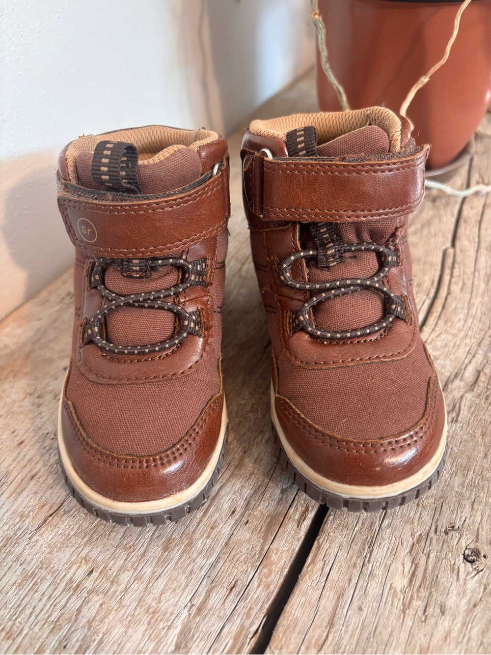 Stride Rite Brown Toddler Waterproof Ankle Boots